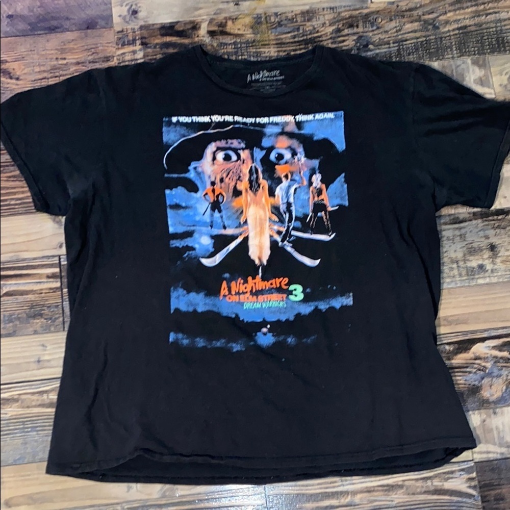 Men’s Nightmare on Elms Street black cotton T-Shirt size 2XL